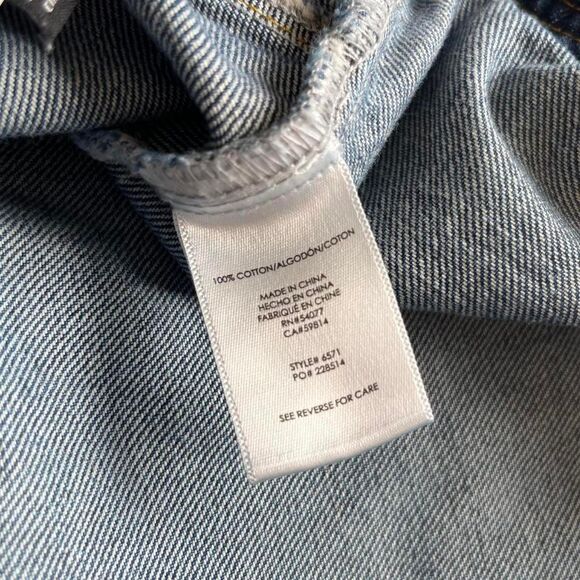 Cabi Speedway Skirt a-line blue denim mini skirt size 8 - Picture 5 of 7